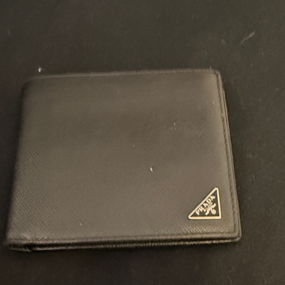 Prada Black Saffiano Leather Card Holder